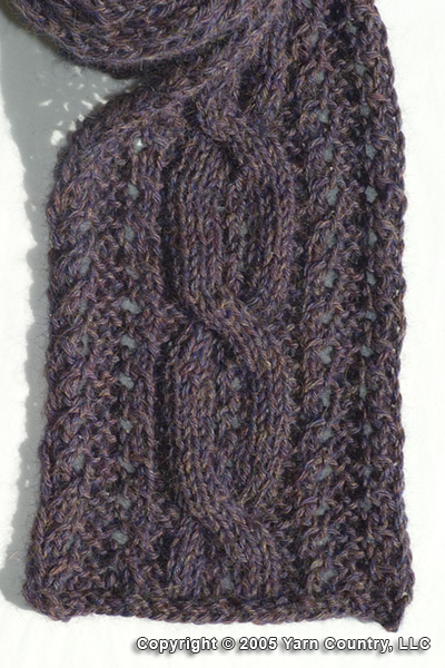 Lace Cable Scarf (Free)